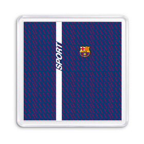 Магнит 55*55 с принтом FC Barca 2018 Creative uniform , Пластик | Размер: 65*65 мм; Размер печати: 55*55 мм | fc | fc barcelona | fcb | барселона | спорт | спортивные | фк | футбол | футбольный клуб