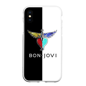 Чехол для iPhone XS Max матовый с принтом Bon Jovi , Силикон | Область печати: задняя сторона чехла, без боковых панелей | bon | jovi | бон | бон джови | джови | рок группа
