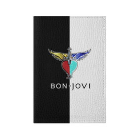 Обложка для паспорта матовая кожа с принтом Bon Jovi , натуральная матовая кожа | размер 19,3 х 13,7 см; прозрачные пластиковые крепления | bon | jovi | бон | бон джови | джови | рок группа