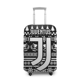 Чехол для чемодана 3D с принтом JUVENTUS / ЮВЕНТУС НОВОГОДНИЙ , 86% полиэфир, 14% спандекс | двустороннее нанесение принта, прорези для ручек и колес | fc | juventus | спорт | спортивные | фк | футбол | футбольный клуб | ювентус