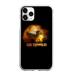 Чехол для iPhone 11 Pro Max матовый с принтом Led Zeppelin , Силикон |  | led zeppelin | джимми пейдж | джон генри бонэм | джон пол джонс | лед зепелен | лед зеппелин | роберт плант | рок группа