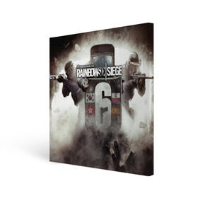 Холст квадратный с принтом Tom Clancy Rainbow Six Siege , 100% ПВХ |  | Тематика изображения на принте: 6 | rainbow six | siege | война | игра | оружие | осада | шутер