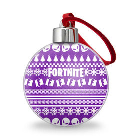 Ёлочный шар с принтом Свитер Fortnite , Пластик | Диаметр: 77 мм | 2020 | christmas | fortnite | happy new year | llama | marry christmas | new year | snow | winter | новогодний | новый год | снег | фортнайт