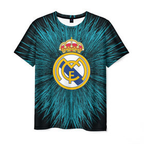 Мужская футболка 3D с принтом Real Madrid 2018 Abstract , 100% полиэфир | прямой крой, круглый вырез горловины, длина до линии бедер | Тематика изображения на принте: fc | real madrid | реал мадрид | спорт | спортивные | фк | футбол | футбольный клуб