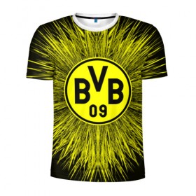 Мужская футболка 3D спортивная с принтом FC Borussia 2018 Abstract , 100% полиэстер с улучшенными характеристиками | приталенный силуэт, круглая горловина, широкие плечи, сужается к линии бедра | боруссия | дортмунд