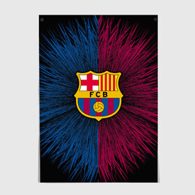 Постер с принтом FC Barca 2018 Creative uniform , 100% бумага
 | бумага, плотность 150 мг. Матовая, но за счет высокого коэффициента гладкости имеет небольшой блеск и дает на свету блики, но в отличии от глянцевой бумаги не покрыта лаком | fc | fc barcelona | fcb | барселона | спорт | спортивные | фк | футбол | футбольный клуб