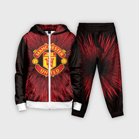 Детский костюм 3D с принтом F.C.M.U 2018 Abstract uniform ,  |  | Тематика изображения на принте: fc | manchester united | манчестер юнайтед | спорт | спортивные | фк | футбол | футбольный клуб