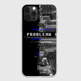 Чехол для iPhone 12 Pro Max с принтом Problema , Силикон |  | Тематика изображения на принте: city | problem | город | надписи | помехи | проблема | шум