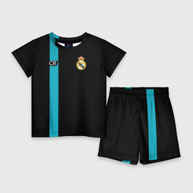 Детский костюм с шортами 3D с принтом Ronaldo CR7 ,  |  | Тематика изображения на принте: 2017 | emirates | fc | real madrid | абстракция | геометрия | зож | клуб | линии | мода | модные | мяч | реал мадрид | роналдо | спорт | спортивные | стиль | тренды | футбол | футбольный клуб | экстрим | эмблема