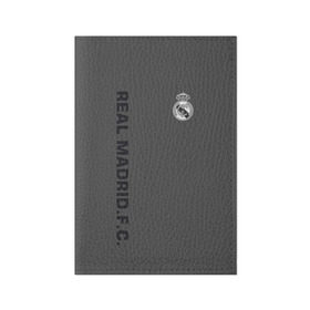 Обложка для паспорта матовая кожа с принтом Real Madrid 2018 Vintage , натуральная матовая кожа | размер 19,3 х 13,7 см; прозрачные пластиковые крепления | Тематика изображения на принте: fc | real madrid | реал мадрид | спорт | спортивные | фк | футбол | футбольный клуб