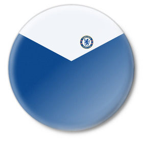 Значок с принтом Chelsea 2018 ,  металл | круглая форма, металлическая застежка в виде булавки | chelsea | fc | спорт | спортивные | фк | футбол | футбольный клуб | челси