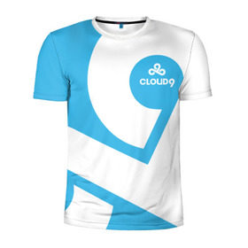 Мужская футболка 3D спортивная с принтом cs:go - Cloud 9 (2018 Style) , 100% полиэстер с улучшенными характеристиками | приталенный силуэт, круглая горловина, широкие плечи, сужается к линии бедра | 0x000000123 | 9 | cloud9 | csgo | клауд | кс го