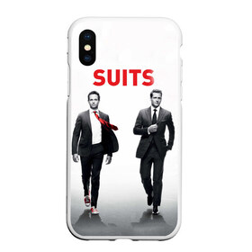 Чехол для iPhone XS Max матовый с принтом Suits , Силикон | Область печати: задняя сторона чехла, без боковых панелей | Тематика изображения на принте: suits | форс мажоры