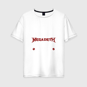 Женская футболка хлопок Oversize с принтом Я прост хочу слушать Megadeth , 100% хлопок | свободный крой, круглый ворот, спущенный рукав, длина до линии бедер
 | Тематика изображения на принте: megadet | megadeth | дирк вербурен | дэвид эллефсон | дэйв мастейн | кико лоурейро | мегадет
