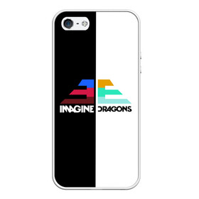 Чехол для iPhone 5/5S матовый с принтом Imagine Dragons , Силикон | Область печати: задняя сторона чехла, без боковых панелей | dragons | imagine | бэн макки | драгонс | дэн платцман | дэн рейнольдс | имеджин | уэйн сермон