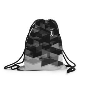 Рюкзак-мешок 3D с принтом Juventus 2018 Geometry Sport , 100% полиэстер | плотность ткани — 200 г/м2, размер — 35 х 45 см; лямки — толстые шнурки, застежка на шнуровке, без карманов и подкладки | fc | juventus | спорт | спортивные | фк | футбол | футбольный клуб | ювентус