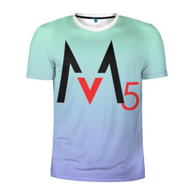 Мужская футболка 3D спортивная с принтом M5 , 100% полиэстер с улучшенными характеристиками | приталенный силуэт, круглая горловина, широкие плечи, сужается к линии бедра | Тематика изображения на принте: adam levine | maroon 5 | адам левин