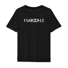 Мужская футболка хлопок Oversize с принтом Maroon 5 , 100% хлопок | свободный крой, круглый ворот, “спинка” длиннее передней части | Тематика изображения на принте: 