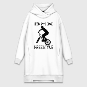 Платье-худи хлопок с принтом BMX FreeStyle ,  |  | bmx | freestyle | велик | велосипед | трюки | экстрим