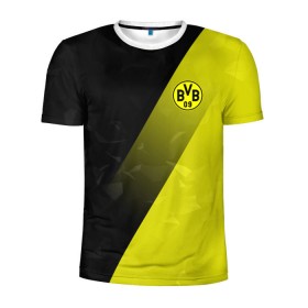 Мужская футболка 3D спортивная с принтом FC Borussia 2018 Элита , 100% полиэстер с улучшенными характеристиками | приталенный силуэт, круглая горловина, широкие плечи, сужается к линии бедра | боруссия | дортмунд