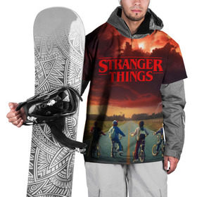 Накидка на куртку 3D с принтом Stranger Things , 100% полиэстер |  | Тематика изображения на принте: stranger things | очень странные дела