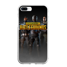 Чехол для iPhone 7Plus/8 Plus матовый с принтом PUBG Soldiers , Силикон | Область печати: задняя сторона чехла, без боковых панелей | Тематика изображения на принте: playerunknowns battlegrounds | pubg