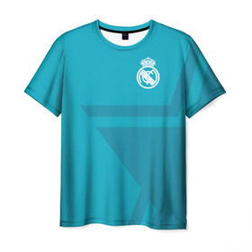 Мужская футболка 3D с принтом Real Madrid 2018 STAR , 100% полиэфир | прямой крой, круглый вырез горловины, длина до линии бедер | Тематика изображения на принте: fc | real madrid | реал мадрид | спорт | спортивные | фк | футбол | футбольный клуб