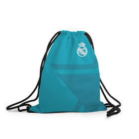 Рюкзак-мешок 3D с принтом Real Madrid 2018 STAR , 100% полиэстер | плотность ткани — 200 г/м2, размер — 35 х 45 см; лямки — толстые шнурки, застежка на шнуровке, без карманов и подкладки | fc | real madrid | реал мадрид | спорт | спортивные | фк | футбол | футбольный клуб