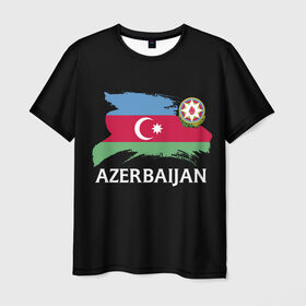 Мужская футболка 3D с принтом Азербайджан , 100% полиэфир | прямой крой, круглый вырез горловины, длина до линии бедер | azerbaijan | azerbaycan | baku | sssr | азербайджан | азербайджанская | азия | айзербайджан | баку | карта | мусульмане | народ | республика | советский союз | ссср | страна | флаг
