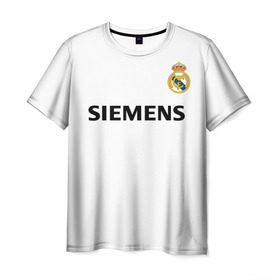 Мужская футболка 3D с принтом Zidane ретро , 100% полиэфир | прямой крой, круглый вырез горловины, длина до линии бедер | Тематика изображения на принте: champions | league | madrid | real | retro | spain | zidane | zinedine | зидан | зинедин | лига | мадрид | реал | ретро | чемпионов