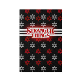 Обложка для паспорта матовая кожа с принтом Свитер Stranger Things Dark , натуральная матовая кожа | размер 19,3 х 13,7 см; прозрачные пластиковые крепления | stranger things | очень странные дела