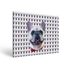 Холст прямоугольный с принтом Французский бульдог , 100% ПВХ |  | Тематика изображения на принте: бульдог | бульдожка | пес | песик | собака | французский бульдог