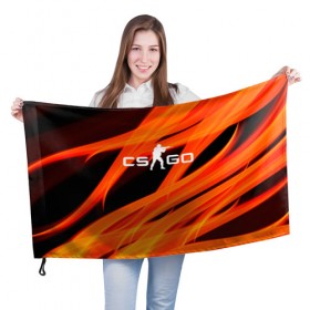 Флаг 3D с принтом CS GO - Вой , 100% полиэстер | плотность ткани — 95 г/м2, размер — 67 х 109 см. Принт наносится с одной стороны | counter strike | global | offensive