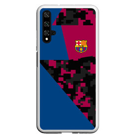 Чехол для Honor 20 с принтом FC Barca 2018 Creative uniform , Силикон | Область печати: задняя сторона чехла, без боковых панелей | fc | fc barcelona | fcb | барселона | спорт | спортивные | фк | футбол | футбольный клуб