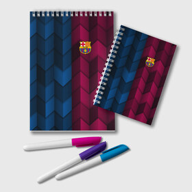 Блокнот с принтом FC Barca 2018 Creative uniform , 100% бумага | 48 листов, плотность листов — 60 г/м2, плотность картонной обложки — 250 г/м2. Листы скреплены удобной пружинной спиралью. Цвет линий — светло-серый
 | fc | fc barcelona | fcb | барселона | спорт | спортивные | фк | футбол | футбольный клуб