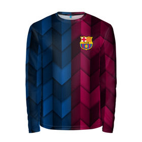 Мужской лонгслив 3D с принтом FC Barca 2018 Creative uniform , 100% полиэстер | длинные рукава, круглый вырез горловины, полуприлегающий силуэт | fc | fc barcelona | fcb | барселона | спорт | спортивные | фк | футбол | футбольный клуб