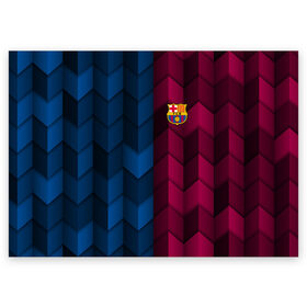 Поздравительная открытка с принтом FC Barca 2018 Creative uniform , 100% бумага | плотность бумаги 280 г/м2, матовая, на обратной стороне линовка и место для марки
 | Тематика изображения на принте: fc | fc barcelona | fcb | барселона | спорт | спортивные | фк | футбол | футбольный клуб