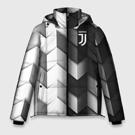 Мужская зимняя куртка 3D с принтом Juventus 2018 Geometry Sport , верх — 100% полиэстер; подкладка — 100% полиэстер; утеплитель — 100% полиэстер | длина ниже бедра, свободный силуэт Оверсайз. Есть воротник-стойка, отстегивающийся капюшон и ветрозащитная планка. 

Боковые карманы с листочкой на кнопках и внутренний карман на молнии. | fc | juventus | спорт | спортивные | фк | футбол | футбольный клуб | ювентус