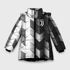 Зимняя куртка для девочек 3D с принтом Juventus 2018 Geometry Sport , ткань верха — 100% полиэстер; подклад — 100% полиэстер, утеплитель — 100% полиэстер. | длина ниже бедра, удлиненная спинка, воротник стойка и отстегивающийся капюшон. Есть боковые карманы с листочкой на кнопках, утяжки по низу изделия и внутренний карман на молнии. 

Предусмотрены светоотражающий принт на спинке, радужный светоотражающий элемент на пуллере молнии и на резинке для утяжки. | fc | juventus | спорт | спортивные | фк | футбол | футбольный клуб | ювентус