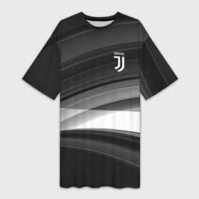 Платье-футболка 3D с принтом Juventus 2018 Original ,  |  | fc | juventus | спорт | спортивные | фк | футбол | футбольный клуб | ювентус