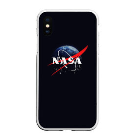 Чехол для iPhone XS Max матовый с принтом NASA , Силикон | Область печати: задняя сторона чехла, без боковых панелей | 