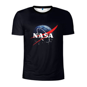 Мужская футболка 3D спортивная с принтом NASA , 100% полиэстер с улучшенными характеристиками | приталенный силуэт, круглая горловина, широкие плечи, сужается к линии бедра | 