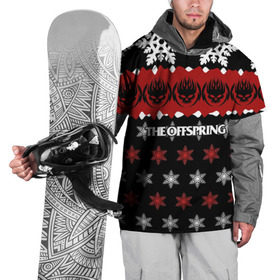 Накидка на куртку 3D с принтом Праздничный The Offspring , 100% полиэстер |  | Тематика изображения на принте: the offspring | офспринг | оффспринг | рок