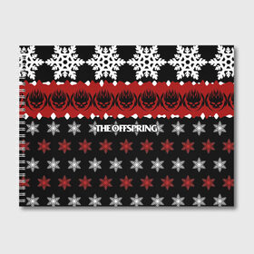 Альбом для рисования с принтом Праздничный The Offspring , 100% бумага
 | матовая бумага, плотность 200 мг. | Тематика изображения на принте: the offspring | офспринг | оффспринг | рок