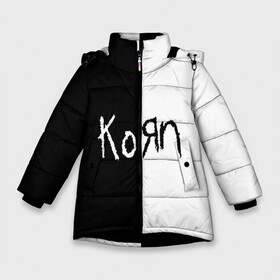 Зимняя куртка для девочек 3D с принтом Korn , ткань верха — 100% полиэстер; подклад — 100% полиэстер, утеплитель — 100% полиэстер. | длина ниже бедра, удлиненная спинка, воротник стойка и отстегивающийся капюшон. Есть боковые карманы с листочкой на кнопках, утяжки по низу изделия и внутренний карман на молнии. 

Предусмотрены светоотражающий принт на спинке, радужный светоотражающий элемент на пуллере молнии и на резинке для утяжки. | korn | koяn | альтернативный | арвизу | гранж | грув | группа | дым | дэвис | корн | коян | лузье | манки | метал | музыка | нюметал | панк | песни | рок | уэлч | филди | филипп | хэд | шаффер