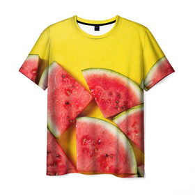 Мужская футболка 3D с принтом арбуз , 100% полиэфир | прямой крой, круглый вырез горловины, длина до линии бедер | berry | food | fruit | health | rest | summer | vegan | vegetarianism | vitamins | watermelon | арбуз | веган | вегетарианство | витамины | еда | здоровье | лето | отдых | фрукты | ягода