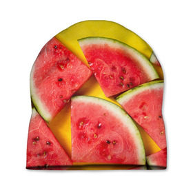 Шапка 3D с принтом арбуз , 100% полиэстер | универсальный размер, печать по всей поверхности изделия | berry | food | fruit | health | rest | summer | vegan | vegetarianism | vitamins | watermelon | арбуз | веган | вегетарианство | витамины | еда | здоровье | лето | отдых | фрукты | ягода