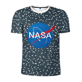 Мужская футболка 3D спортивная с принтом NASA , 100% полиэстер с улучшенными характеристиками | приталенный силуэт, круглая горловина, широкие плечи, сужается к линии бедра | nasa | star | звезды | космос | наса