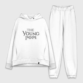 Женский костюм хлопок Oversize с принтом The young pope ,  |  | young pope | джуд лоу | молодой папа