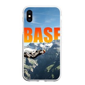 Чехол для iPhone XS Max матовый с принтом base jumping , Силикон | Область печати: задняя сторона чехла, без боковых панелей | Тематика изображения на принте: adrenaline | b.a.s.e. | base jumping | danger | extreme | freedom | height | jump | parachute | risk | skydive | адреналин | бейс | бейсджампинг | высота | парашют | прыжок | риск | свобода | экстрим